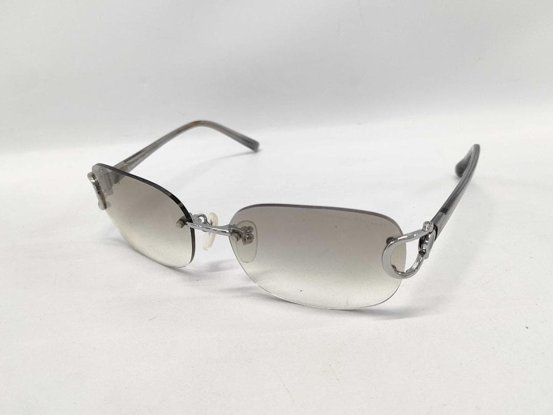 BVLGARI リムレス サングラス グラデレンズ 59□16 130 d123