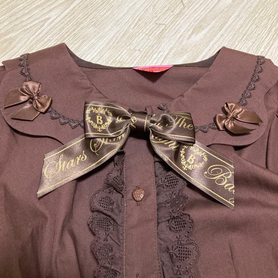 BABY,THE STARS Strawberry Lovesブラウス ブラウン