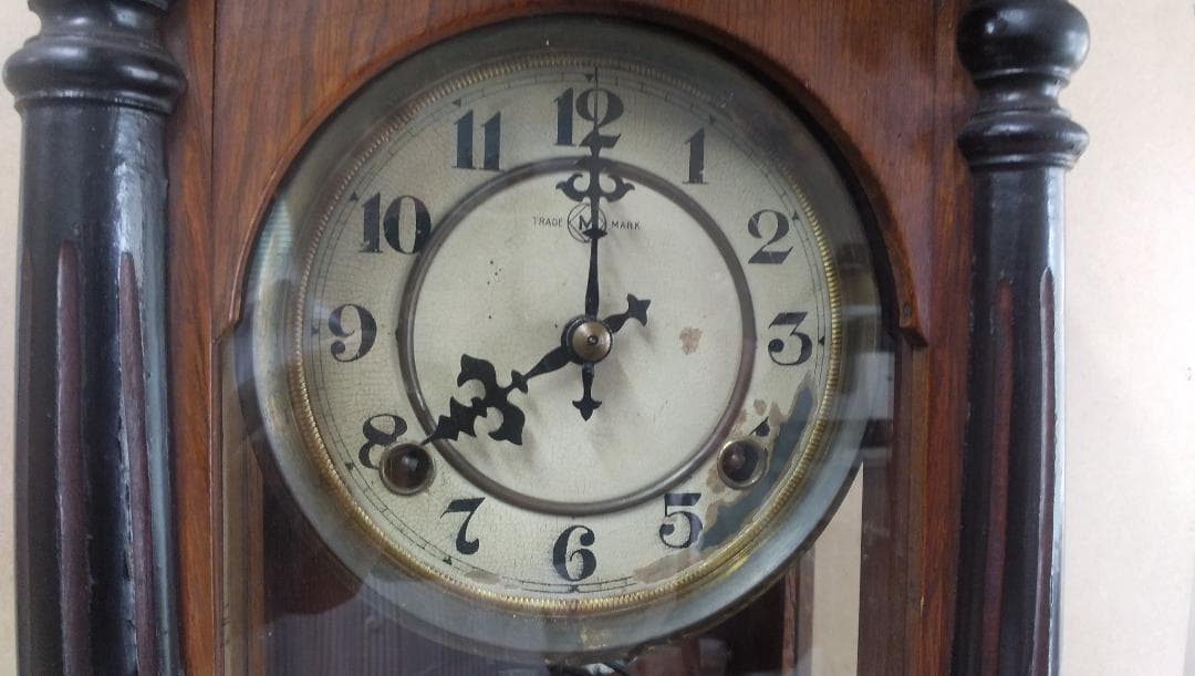 古い柱時計    ⑬