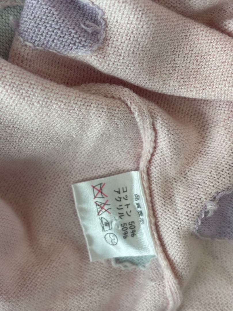 Angelic Pretty 長袖 リボン ドット カーディガン ピンク