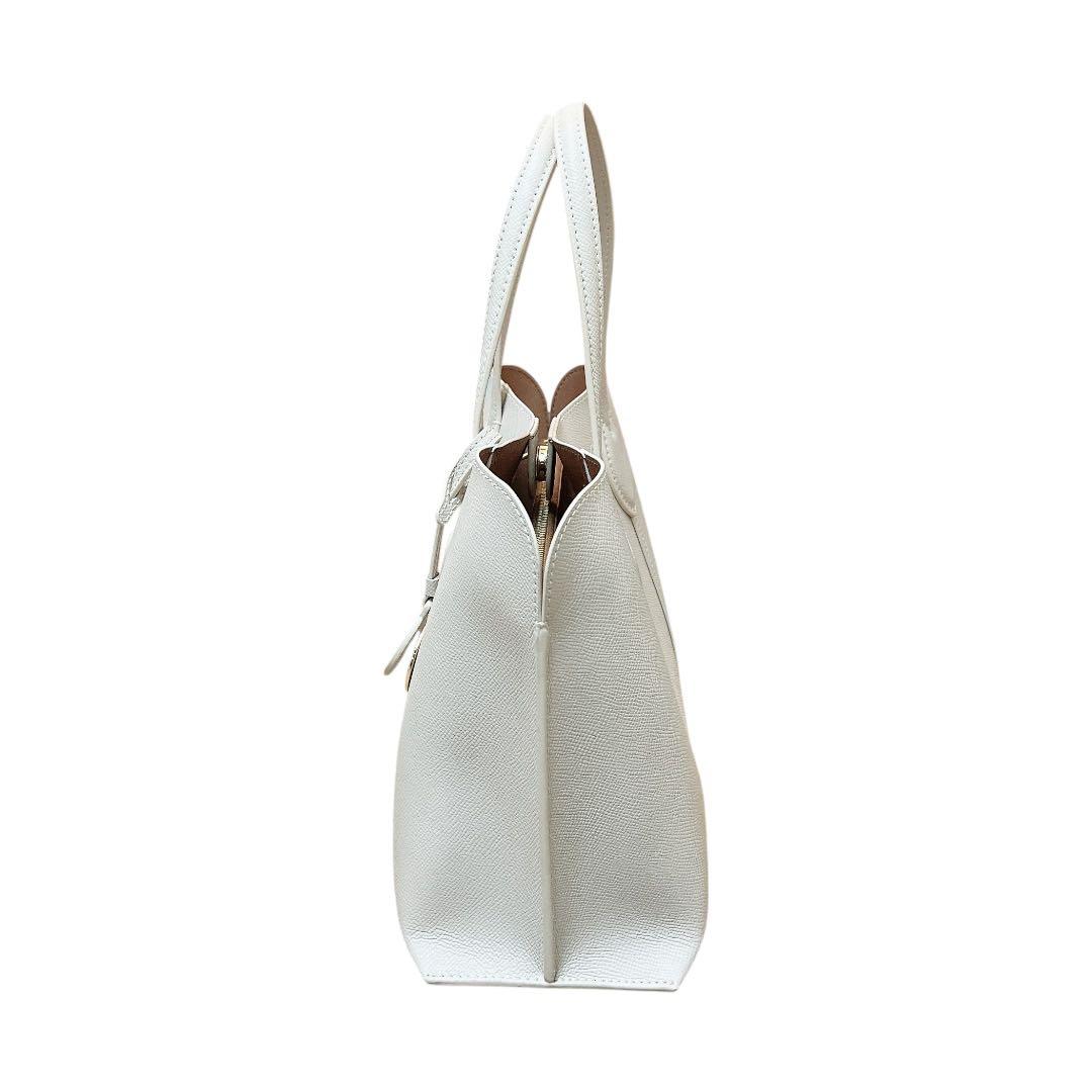 【極美品】FURLA ハンドバッグ VITTORIA M レザー グレージュ