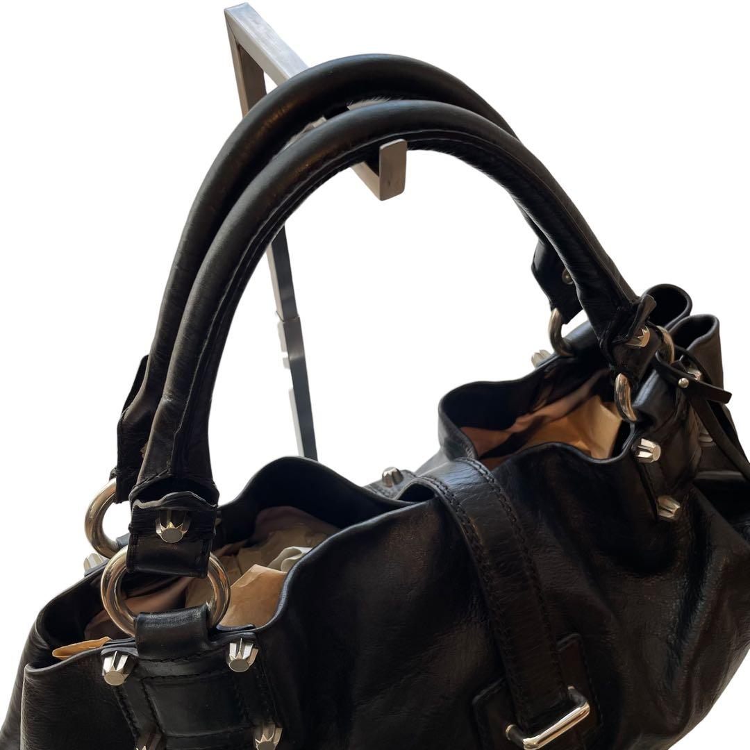 DSQUARED2 ディースクエアード レザーバッグ 肩掛け 大容量 y2k