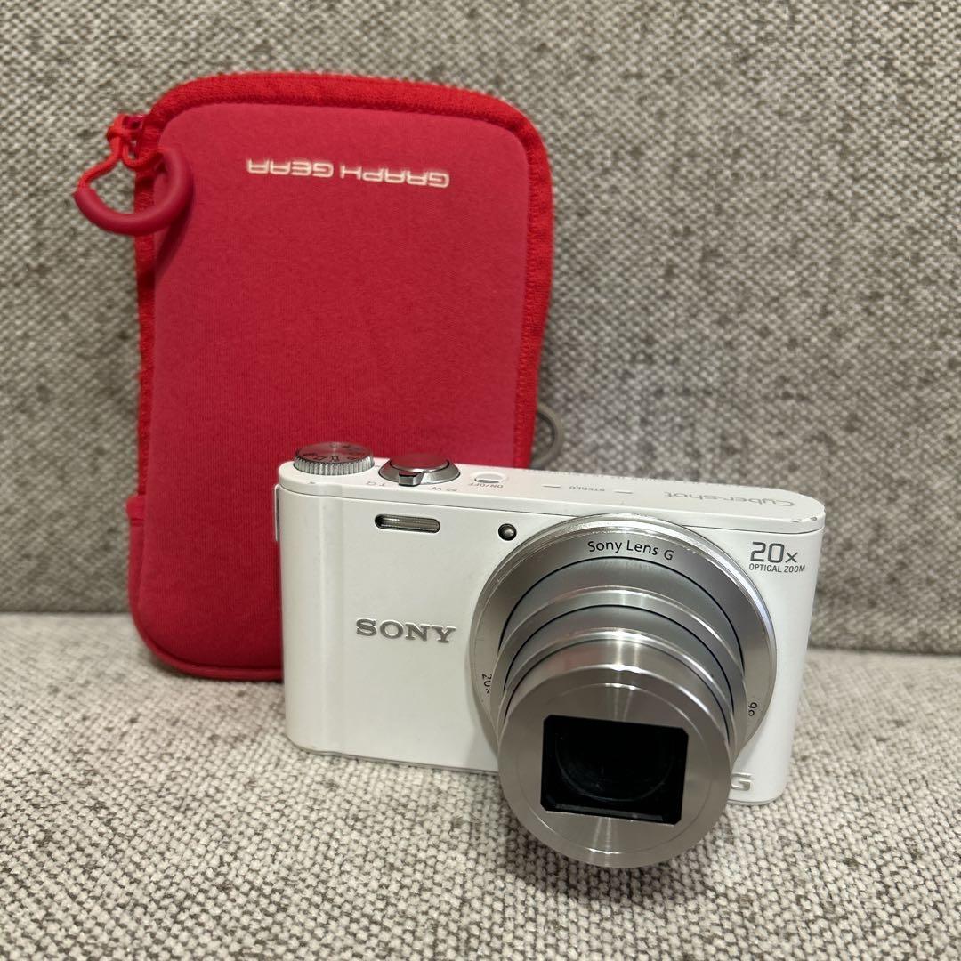 【美品】 SONY Cyber-shot ホワイト DSC-WX300 おまけ付