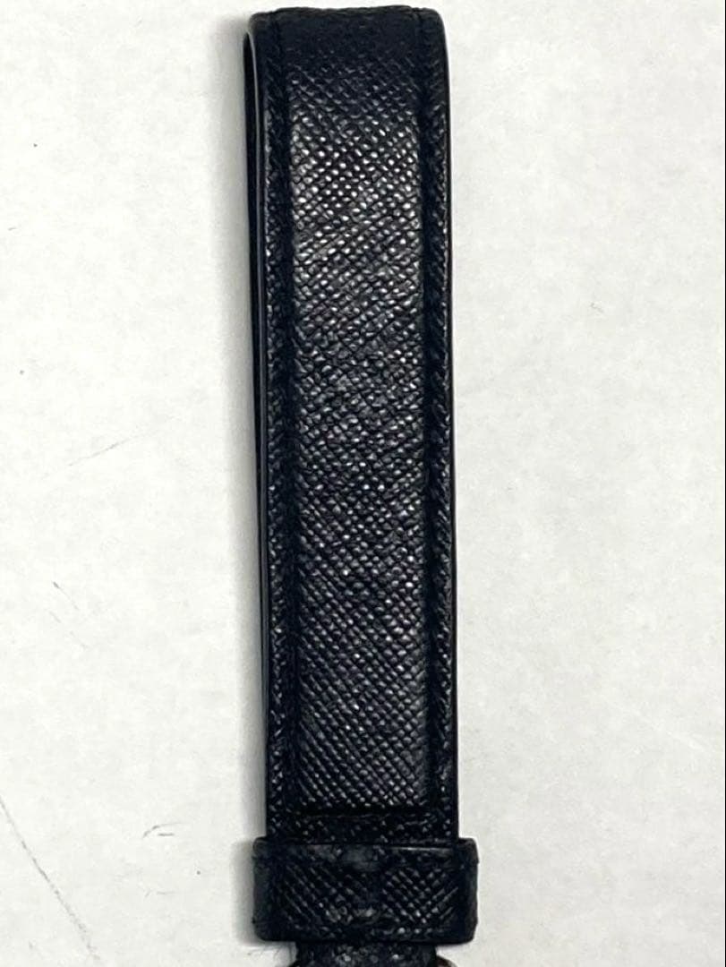 PRADA プラダ　サフィアーノ　シルバー金具　キーホルダー　キーリング