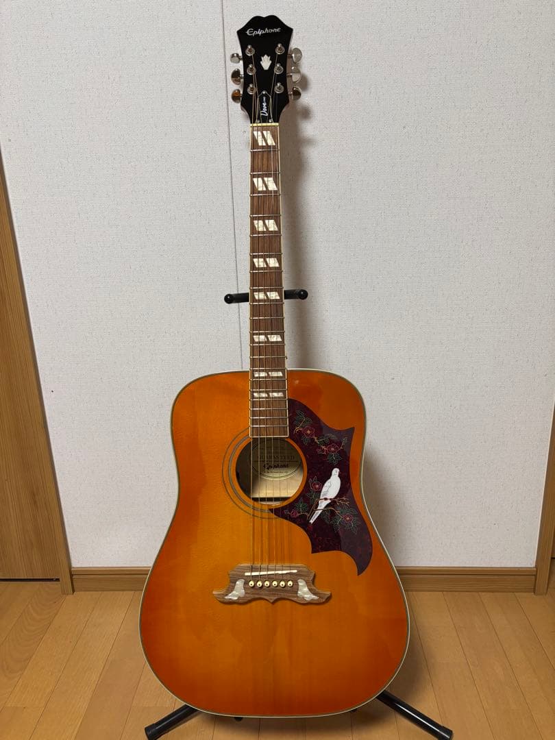 特別値引き‼️程度極上❗️EpiphoneエピフォンDOVE PRO/VB エレアコ