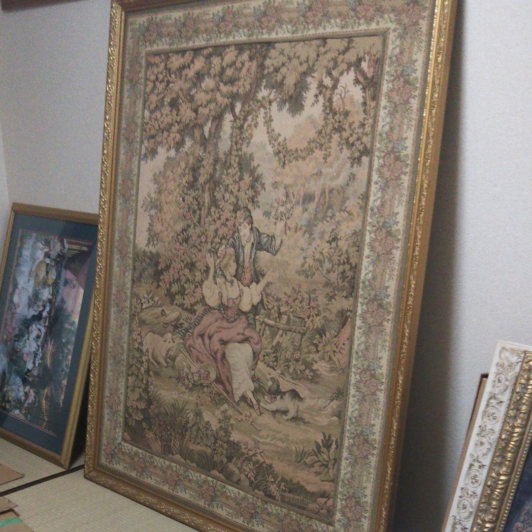 大型ゴブラン織、アンティーク絵画
