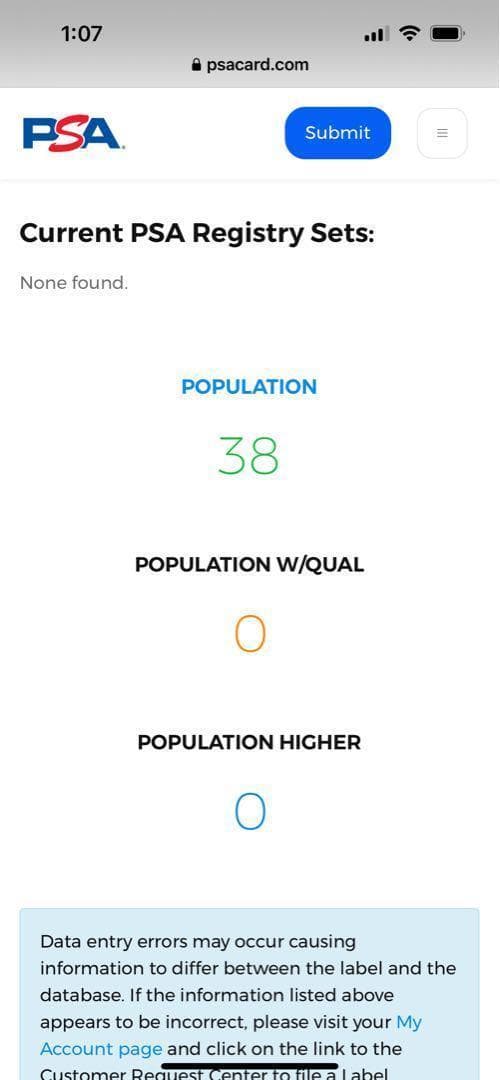 ○【PSA10:鑑定38枚】深淵の青眼龍　遊戯王