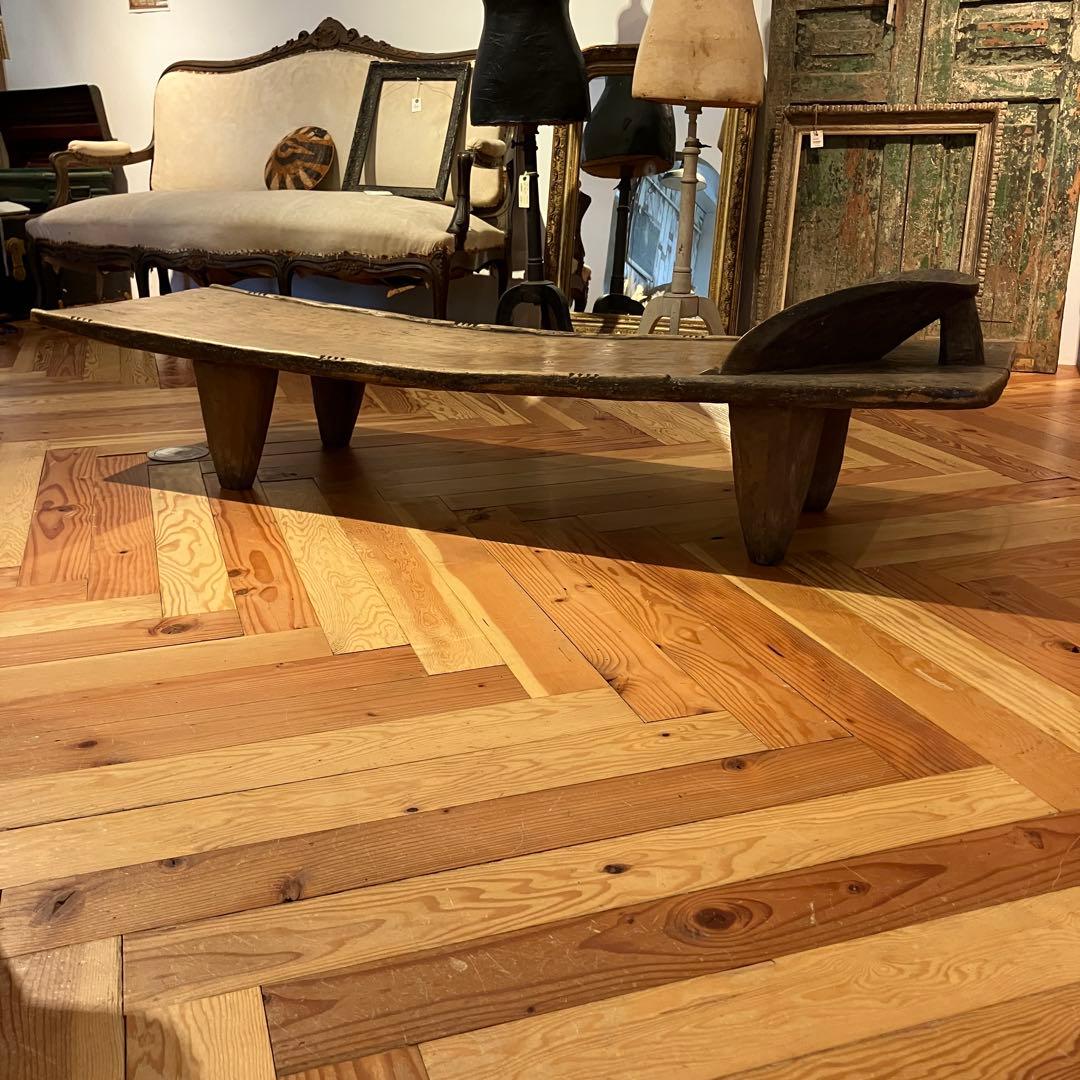 アフリカンローテーブル　幅広　木製　2m