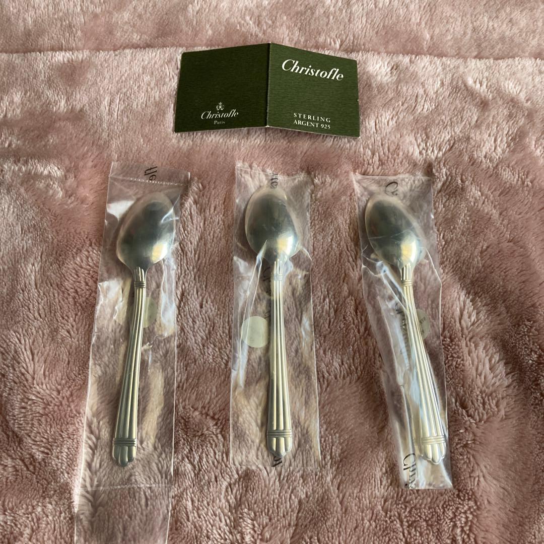 Christofle スターリングシルバー スプーン 3本セット