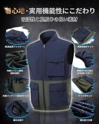 [AGGOZ] 空調作業服 バッテリーセット【2025最強爆風 30V超高出力A