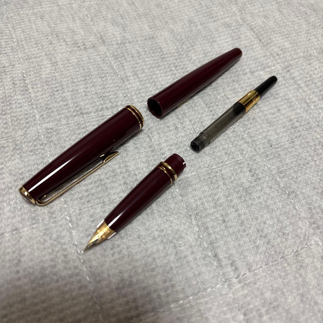 モンブラン絶版モデルCLASSIC 万年筆 ボルドー EF ペン先14K