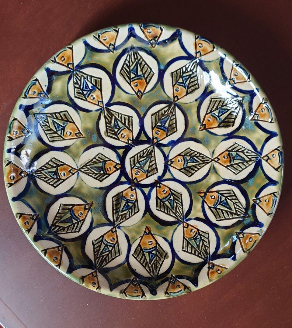 ♥早い者勝ち 特別セール♦壺屋焼 新垣修 美ら海皿