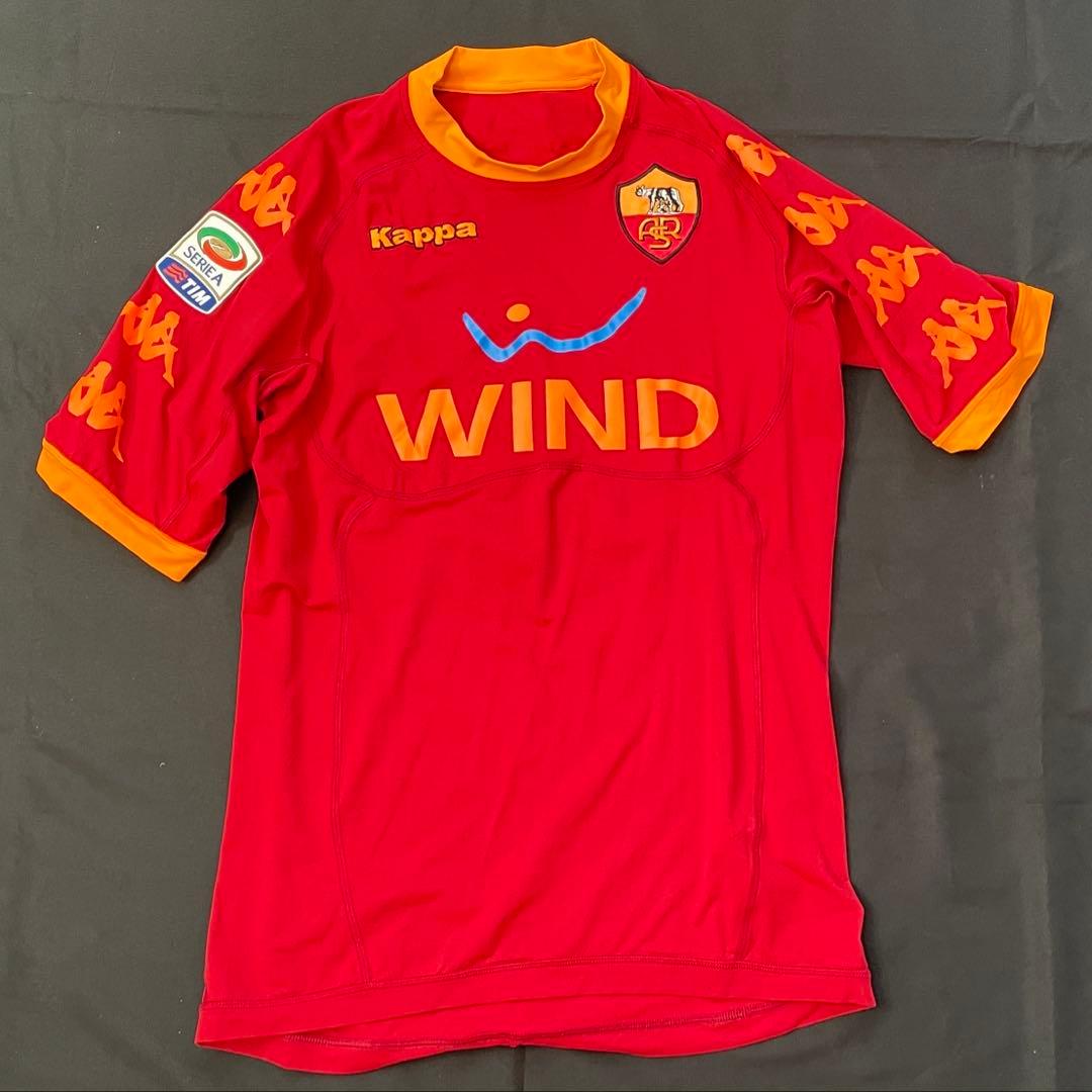 【超希少】ASローマ トッティ 10-11 ホームLサイズ／セリエAバッチ付き