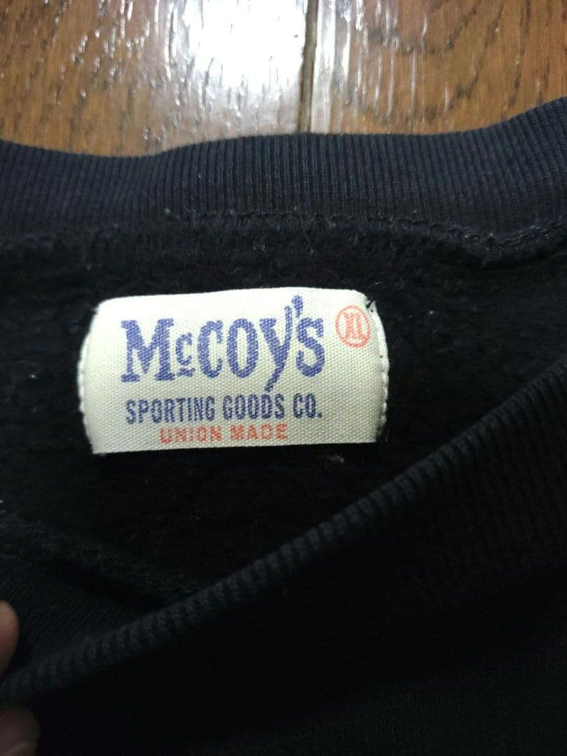 McCOY'S BUCO HELMETS スウェット　XL　　黒