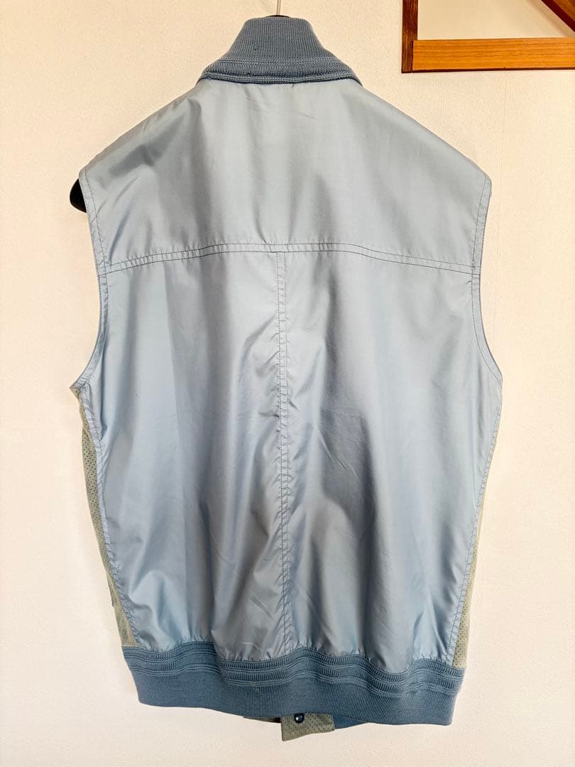 バルスタリーノ　スウェード　パンチングレザー　ベスト