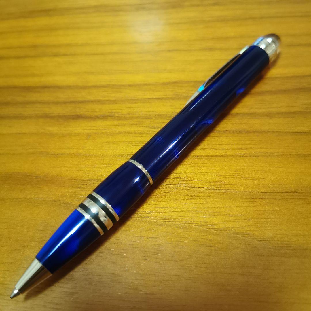【美品】モンブラン　スターウォーカー　ボールペン　クールブルー