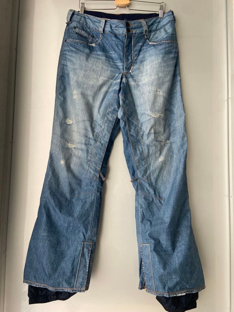 Burton クラッシュデニム柄 スノーボードパンツ