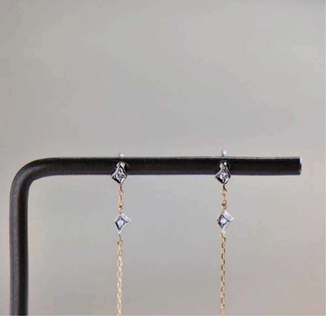 K18YG/WG GICLAT 木漏れ日 ピアス