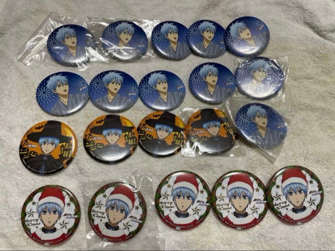 黒子のバスケキャラクター缶バッジセット