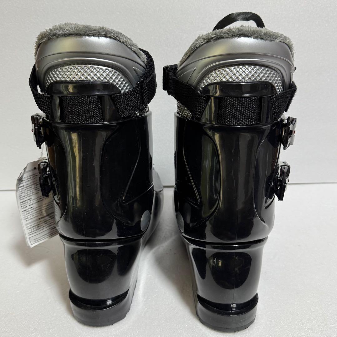 未使用28cmスキー ブーツ黒色初心者格安処分エントリー軽量モデル