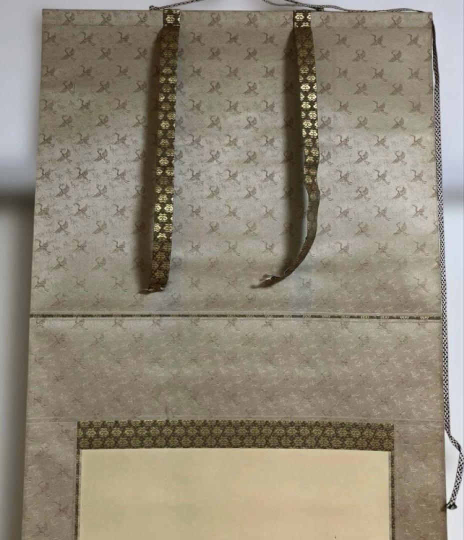 亀之図 尺三 掛軸 甲斐緑樹 落款印 箱 木箱付き 春光美術院