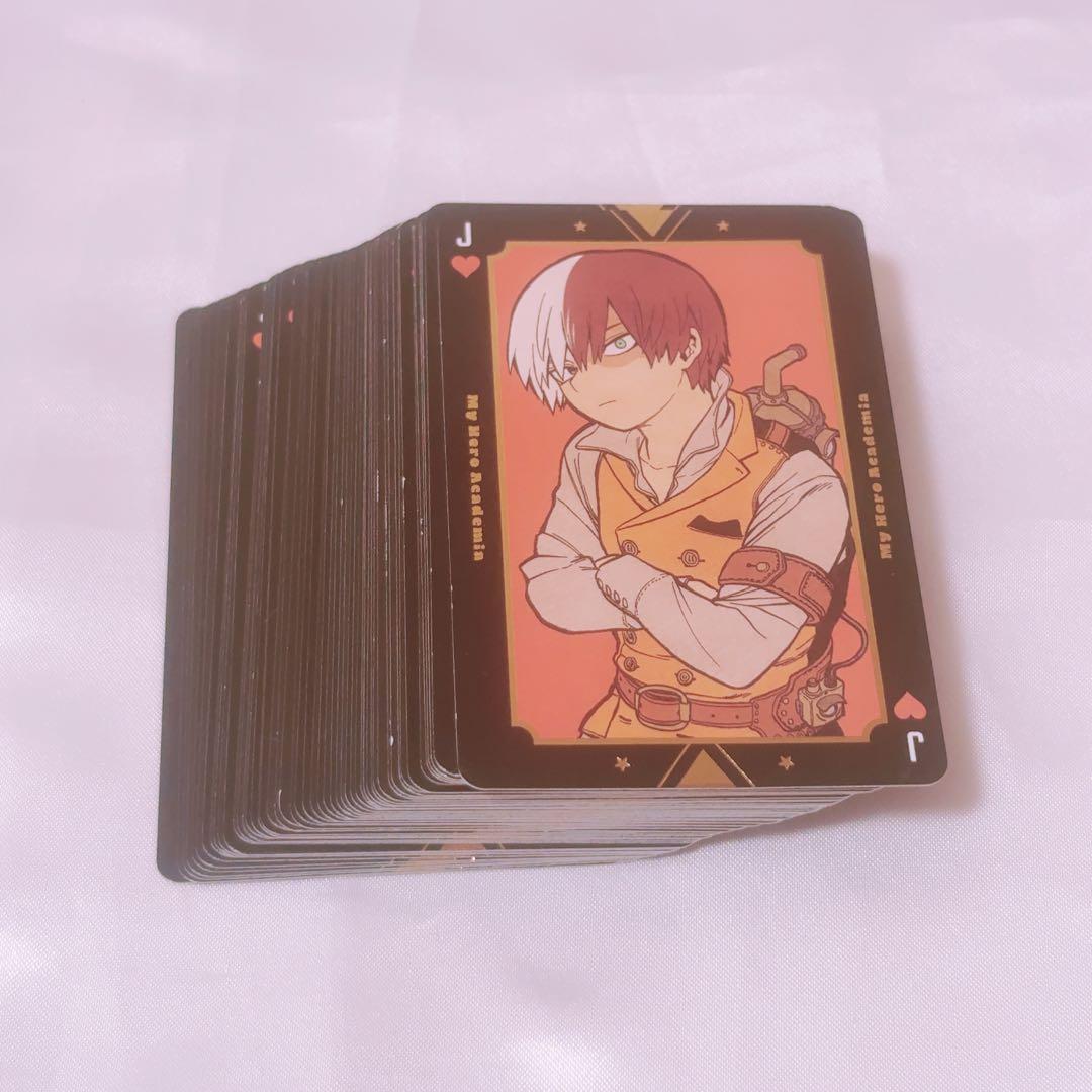 僕のヒーローアカデミア 轟焦凍 ヒロアカ展 スチパン 箱押し トランプ ♡J