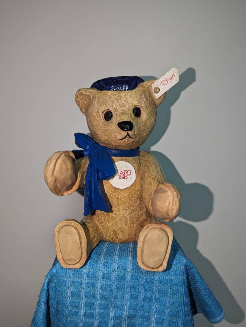 シュタイフ　２体　彫刻？とぬいぐるみ