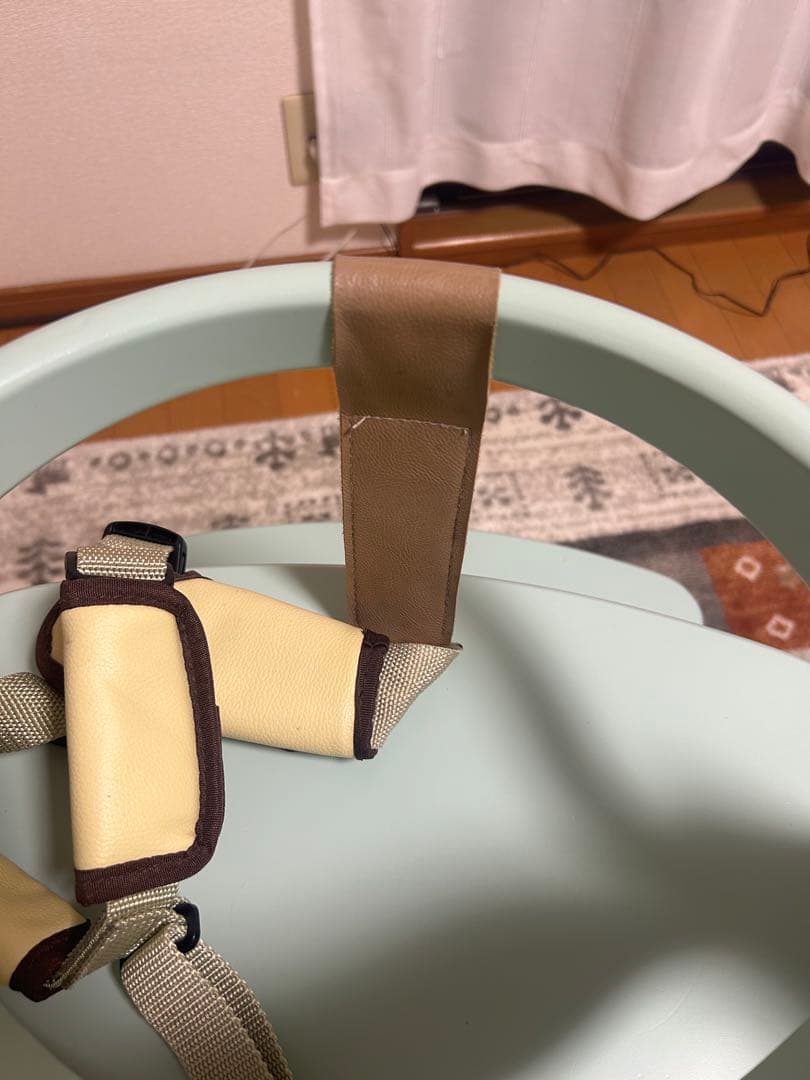 大和屋 アッフルチェア グリーン ベビーチェア YAMATOYA