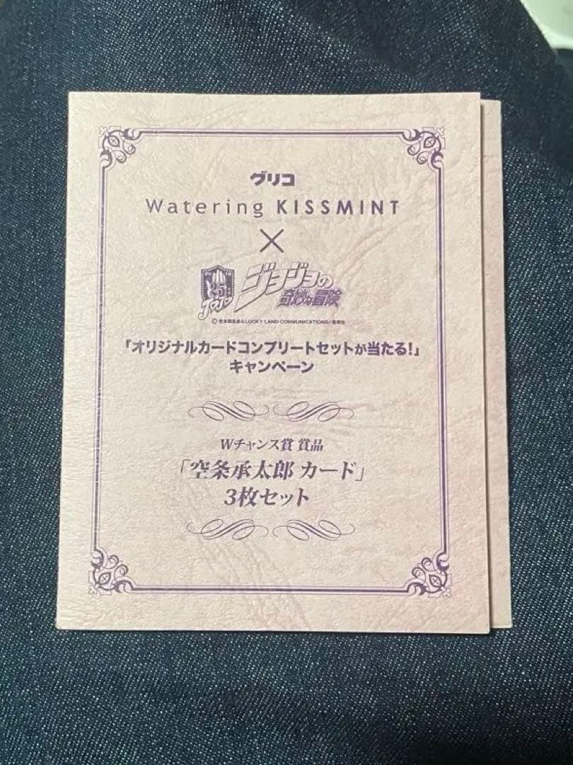 エ*ン様 ジョジョの奇妙な冒険　ウォータリングキスミント 当選商品　空条　承太郎