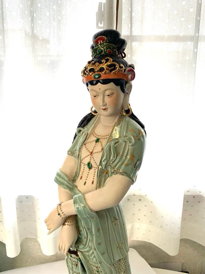 中国 景徳鎮 龍玉餐坊 在銘 印 唐物 陶器 中国美術 仏教 古玩 人形 美品