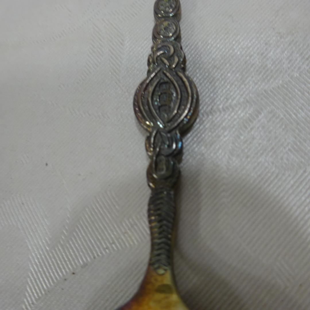 スターリングシルバーアノインティングスプーン1937 Coronation