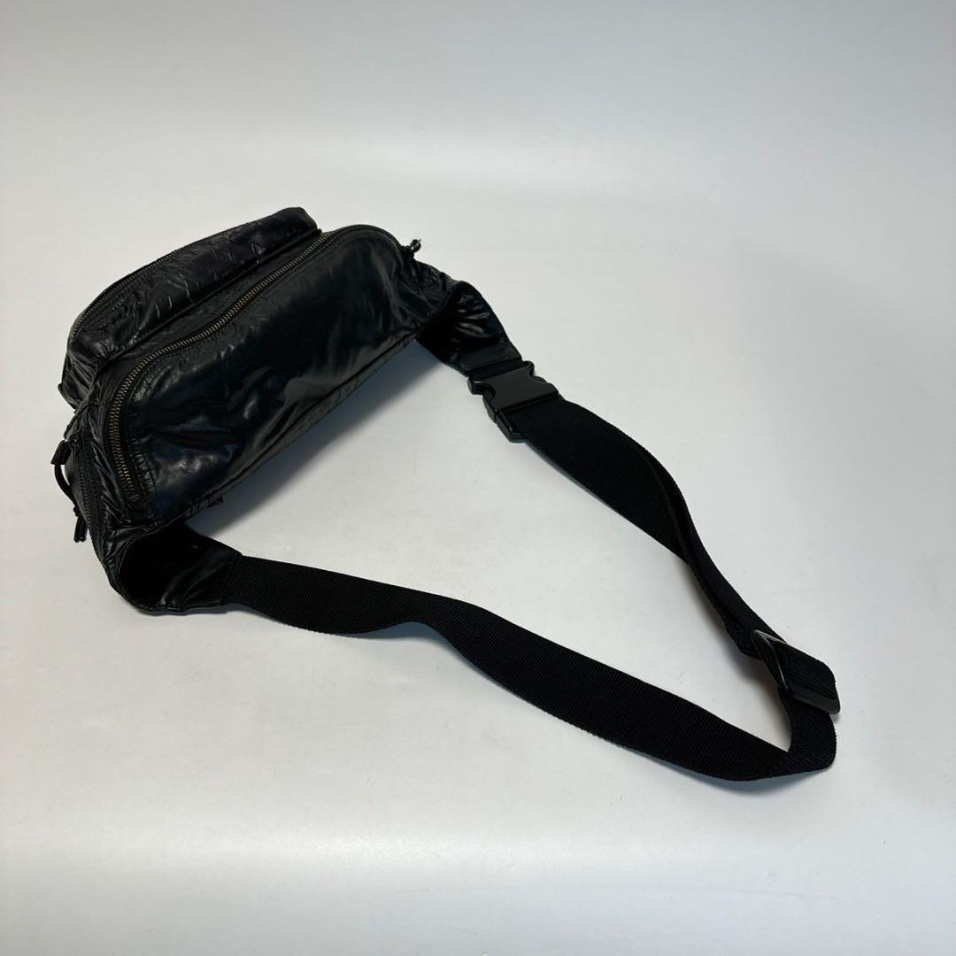 o53 保存袋　Gカード付き　サンローラン　ヌックス　ブラック　ウエストバッグ