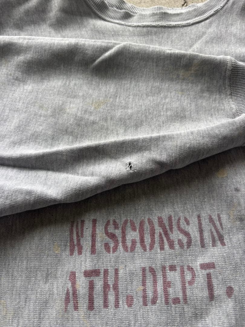 80s チャンピオン スウェット前期 ステンシル ビンテージ 襤褸