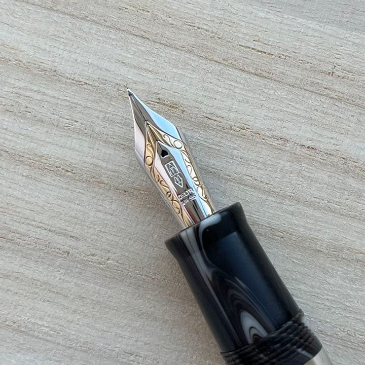 デルタ ドルチェビータ オーロ ピストンフィリング マーブル 限定 万年筆 M