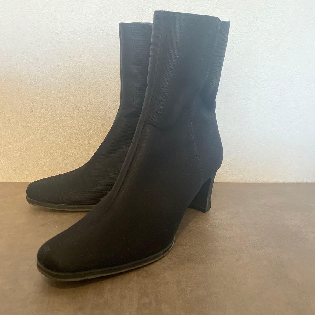 定価35,000円　銀座かねまつ アクアベル レインブーツ 23.5cm