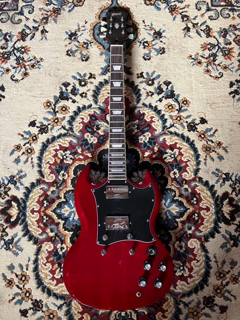 Blitz SGスタイル エレキギター レッド