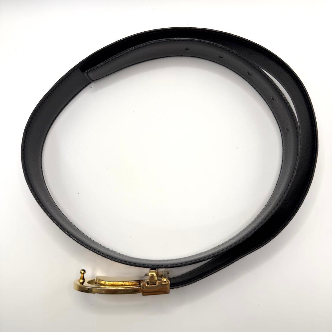 【美品】CELINE セリーヌ ベルト ゴールド金具 ブラウン