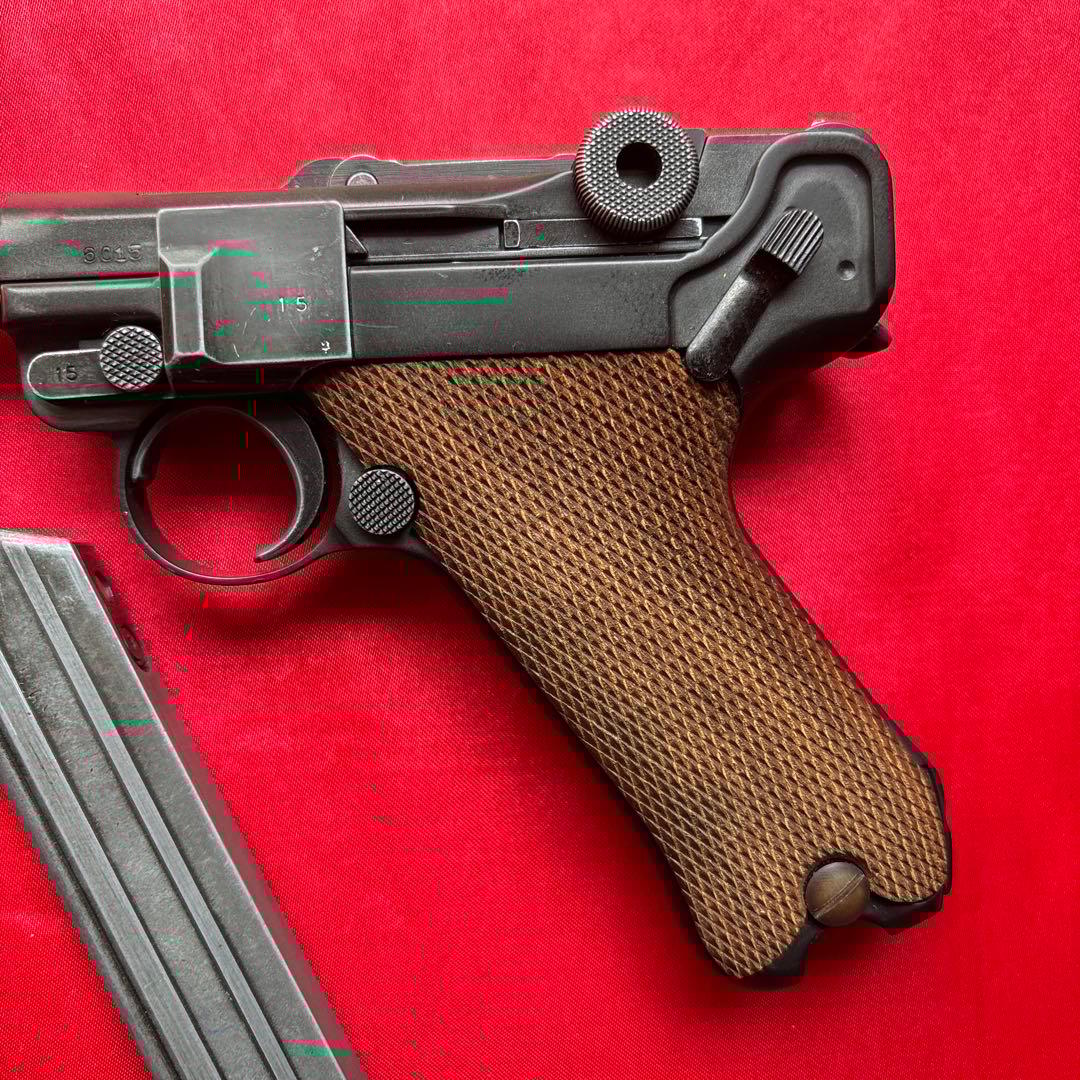 タナカ　ルガーP08HW 木製グリップ　予備マガジン付き