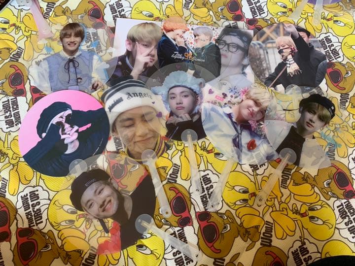 BTS bts v テテ テヒョン 透明うちわ
