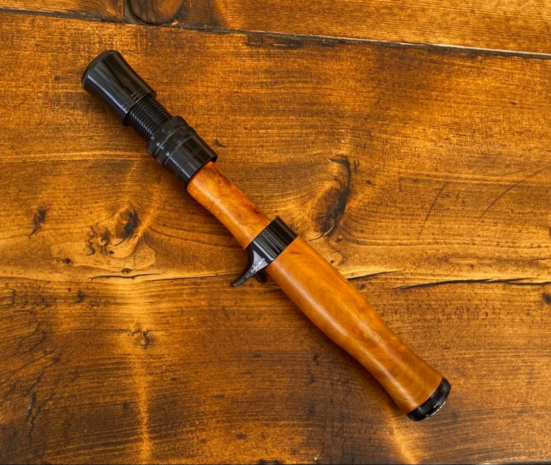 ウッドリールシート　ウッドグリップ　ロッドビルディング　トラウト　フェルール