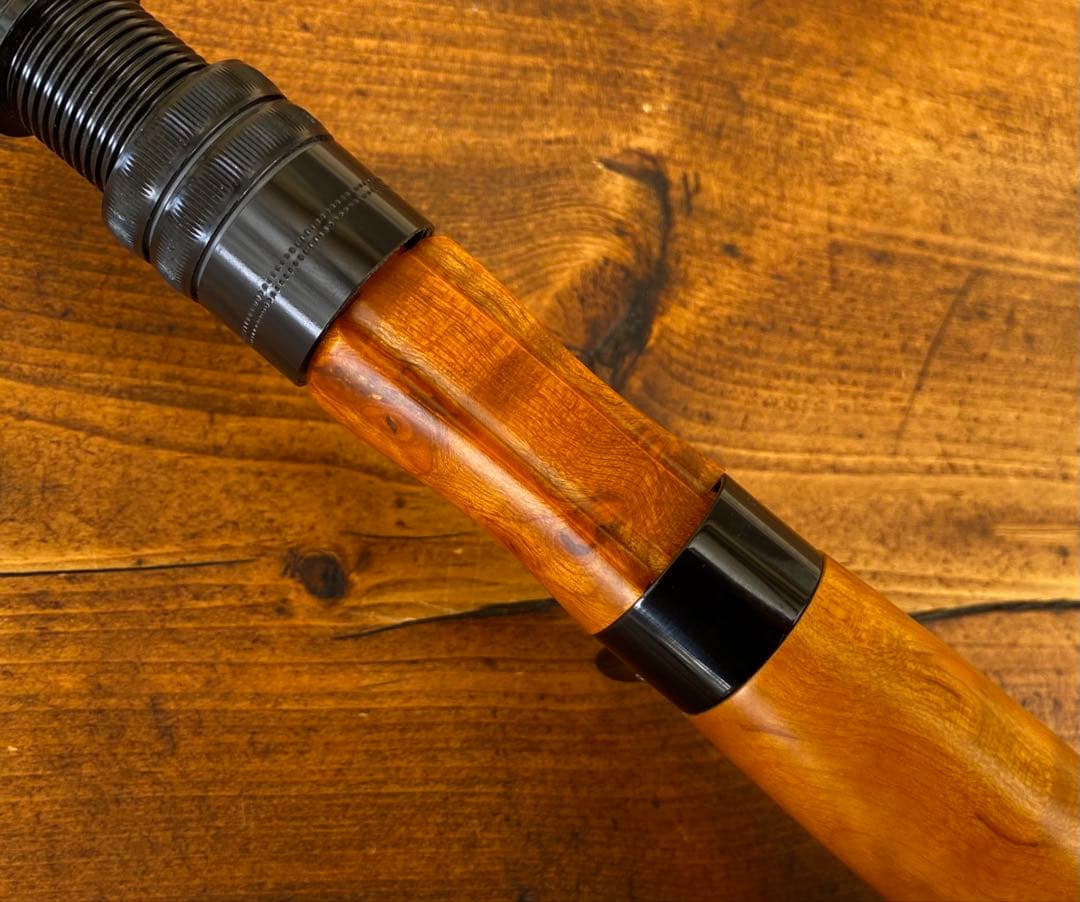 ウッドリールシート　ウッドグリップ　ロッドビルディング　トラウト　フェルール