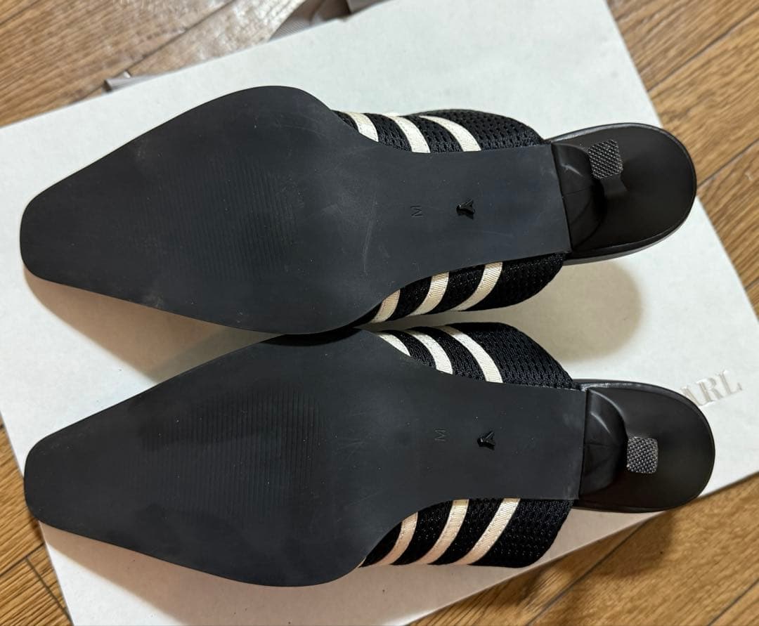 YELLO ブラック/ホワイト スニーカーヒール ミュールヒール 【超美品】