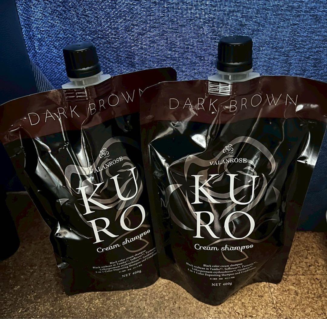 KURO Cream shampoo ダークブラウン 400g