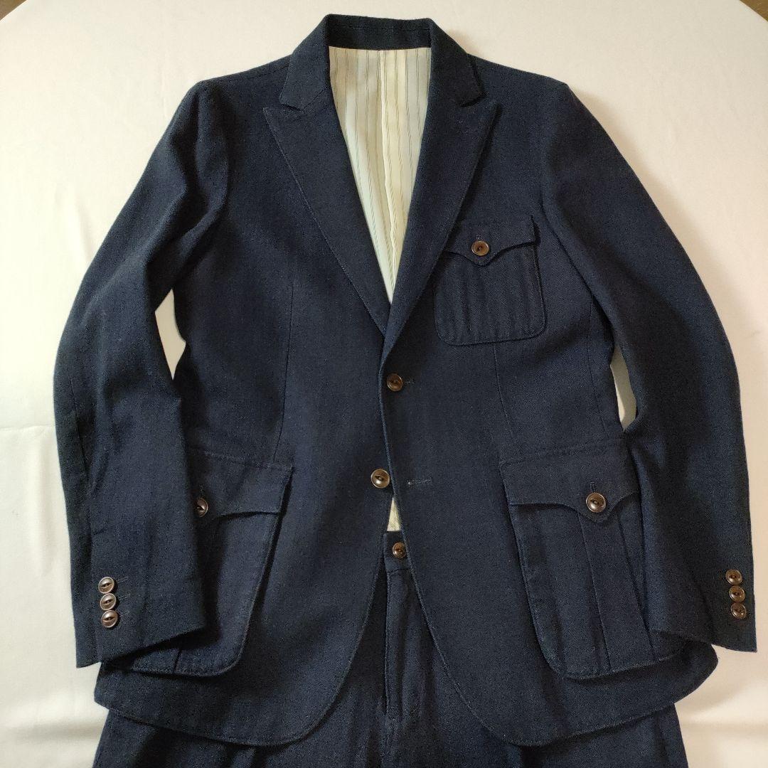 ザダファーオブセントジョージ　ネイビー　セットアップ　スーツ　ポールスミス