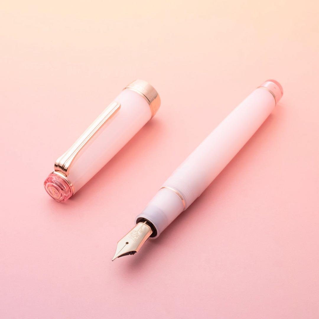 八文字屋　オリジナル　久保桜ブルームピンク　万年筆　極細字　EF