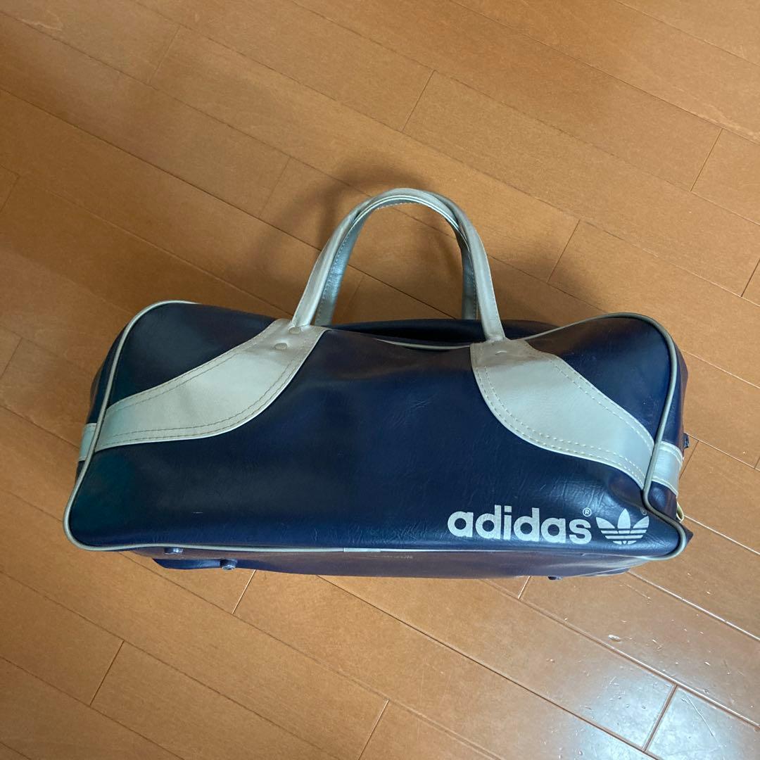 80sオールドアディダス 靴収納可能 ボストンバッグ