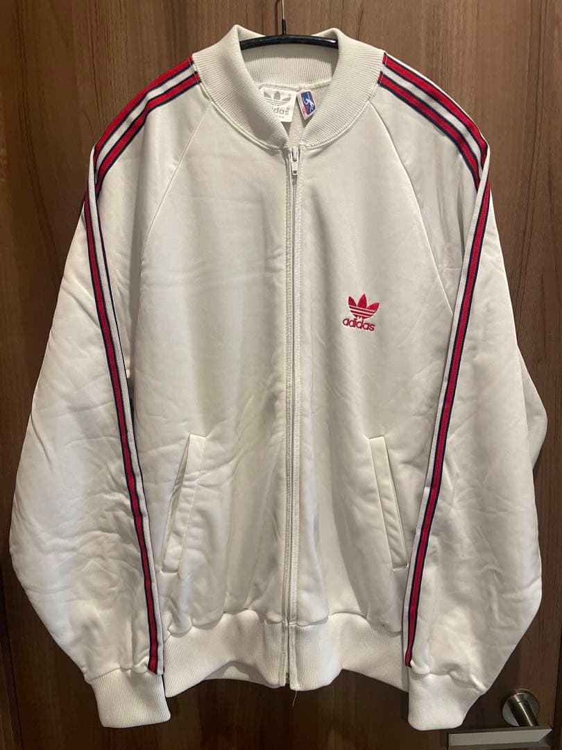 【未使用】USA製adidasアディダスATPトラックジャケットジャージM白