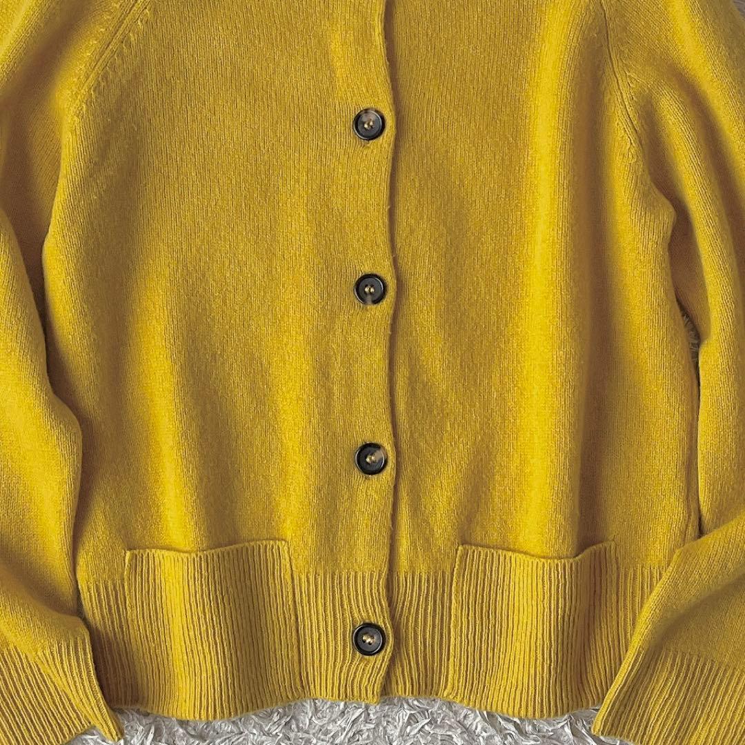 【美品】マーガレットハウエル ニットカーディガン カシミアウール クルーネック