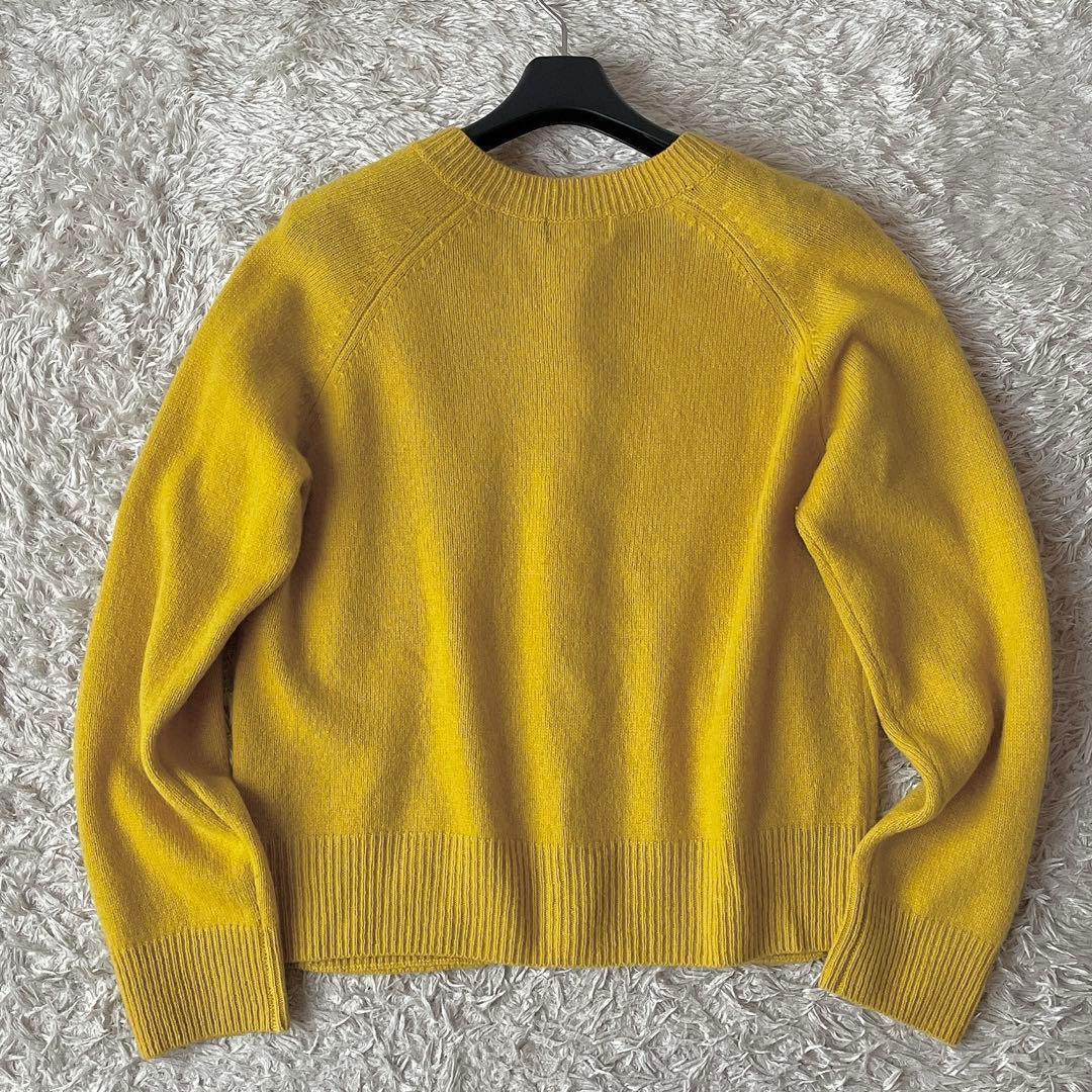 【美品】マーガレットハウエル ニットカーディガン カシミアウール クルーネック