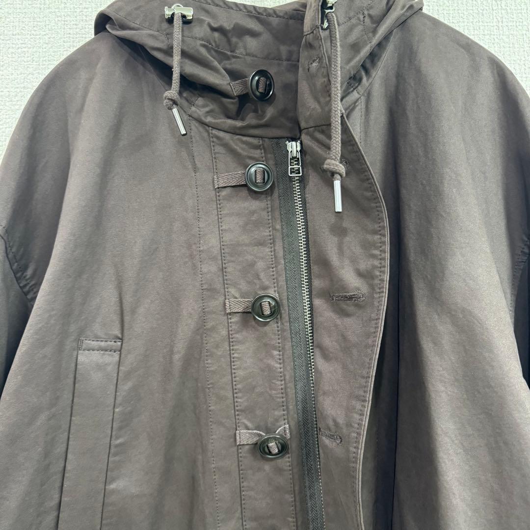 25年モデルcrewre クルーレ ピーチスキンモッズコート ダークブラウン